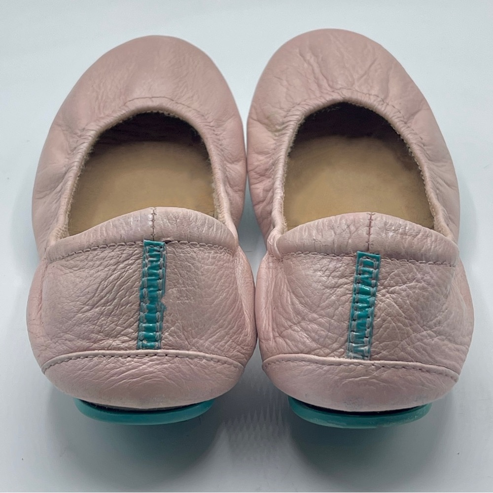 Ballerina Pink Tieks, full grain leather ballet flats size 6